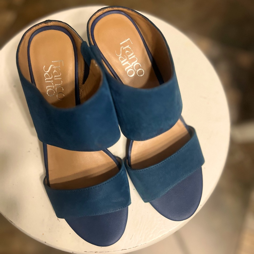 Franco sarto blue high heels size 6.5 M